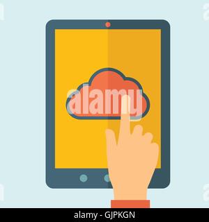 Cloud computing concept. Stock Vector
