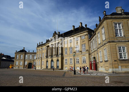 Copenhagen, Denmark - July 23, 2016: Amalienborg Palace  the residence of Danish royal family Stock Photo