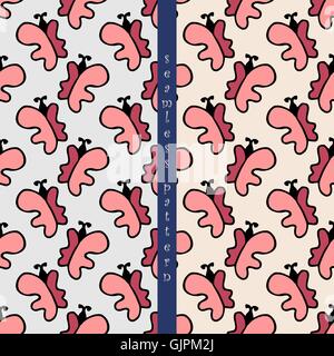 set of seamless pattern Stock Vector