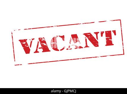 Vacant Stock Vector