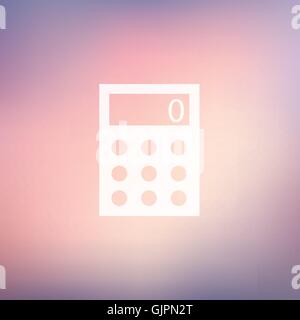 Calculator in flat style icon Stock Vector