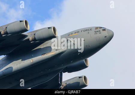 C-17A Globemaster III cargo plane from Dayton Ohio Wright Patterson Air Force Base Stock Photo