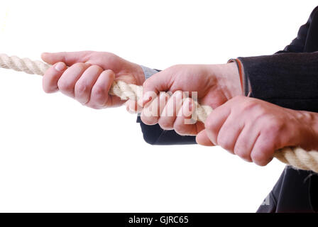 pull together Stock Photo