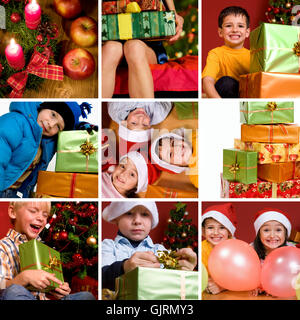 present celebrate reveling Stock Photo