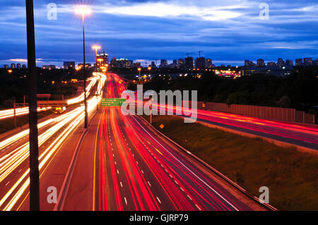 traffic transportation night Stock Photo