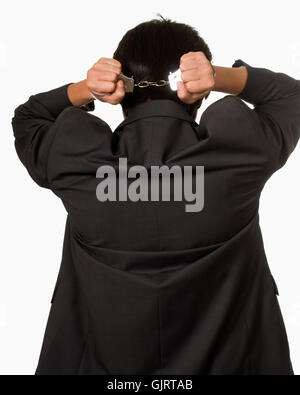 crime arrested man Stock Photo