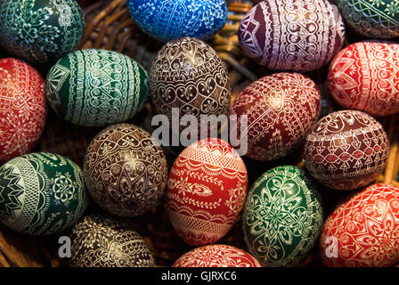 sorbian easter eggs Stock Photo