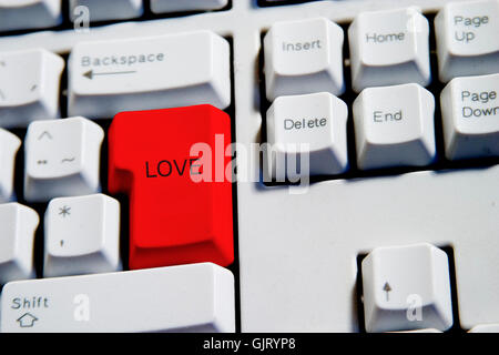 close type keyboard Stock Photo