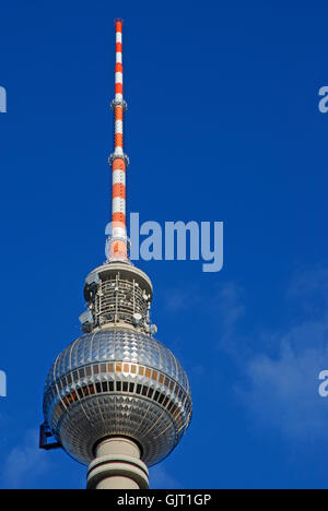 tv tower at alexanderplatz Stock Photo