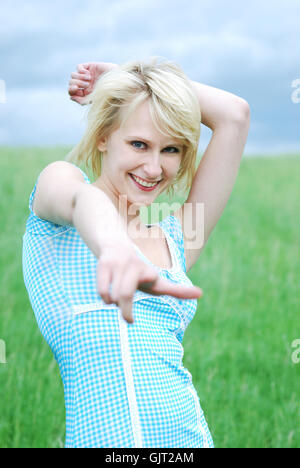 woman laugh laughs Stock Photo