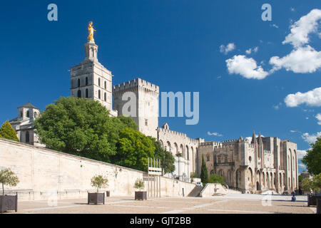 palais des papes in avignon Stock Photo