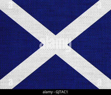 Flag on old linen Stock Photo - Alamy
