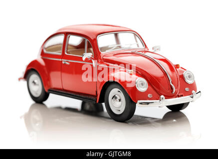 Volkswagen Beetle metallic toy. Stock Photo