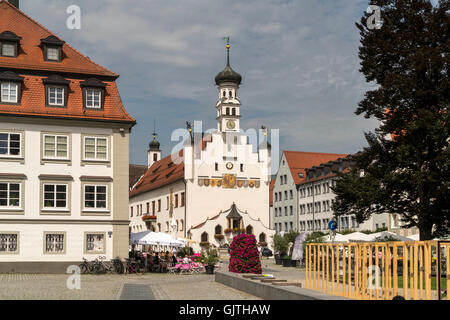 City Hall in Kempten, Allgäu, Bavaria, Germany Stock Photo