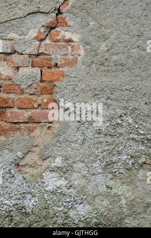 wall broken facade Stock Photo