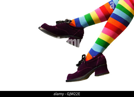 legs isolated shoes Stock Photo
