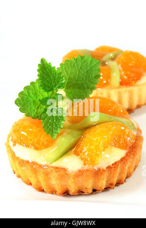 fruit pastries tangerines Stock Photo