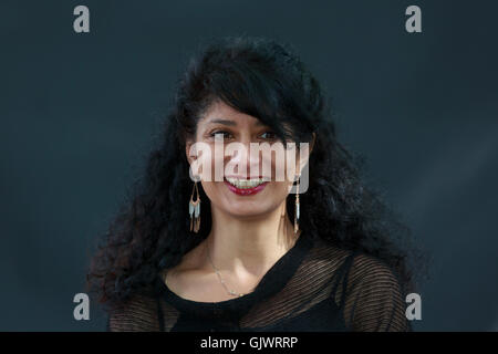 Edinburgh, UK. 18th Aug, 2016. Edinburgh International Book Festival 6th Day. Edinburgh International Book Festival takes place in Charlotte Square Gardens. Edinburgh. Pictured Shappi Khorsandi. Credit:  Pako Mera/Alamy Live News Stock Photo