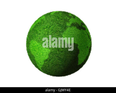 Illustration of planet Earth on white background Stock Photo - Alamy