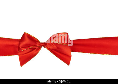 red bow isolated on white Stock Photo