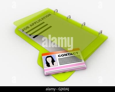 application job file folder work labor profile application job isolated ...