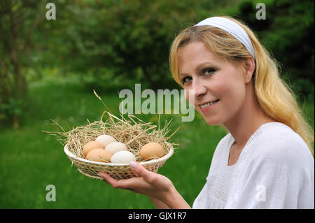 woman food aliment Stock Photo