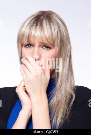 woman sad weep Stock Photo