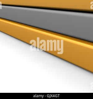 lines cube orange Stock Photo