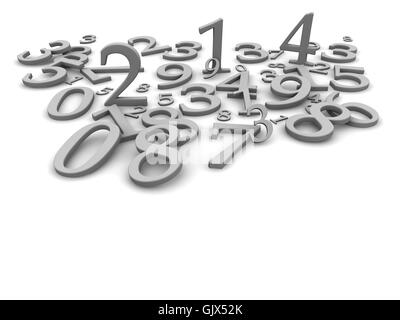 illustration digital number