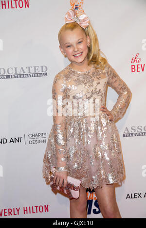 Celebrities attend 23rd Annual Race To Erase MS Gala - Red Carpet at The Beverly Hilton Hotel.  Featuring: JoJo Siwa Where: Los Angeles, California, United States When: 16 Apr 2016 Stock Photo