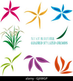 Stylized flowers Stock Vector