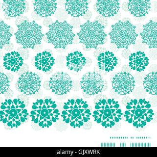 Vector Abstract Green Decorative Circles Stars Striped Horizonta Stock Vector