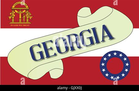 Georgia Scroll Stock Vector