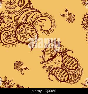 ethnic seamless pattern. Indian ornament, kaleidoscopic flora pattern, mandala. range Stock Vector