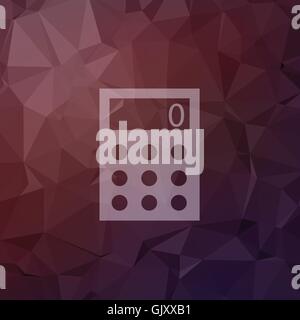 Calculator in flat style icon Stock Vector
