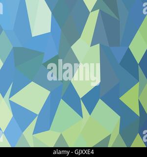 Lime Green Pastel Blue Abstract Low Polygon Background Stock Vector