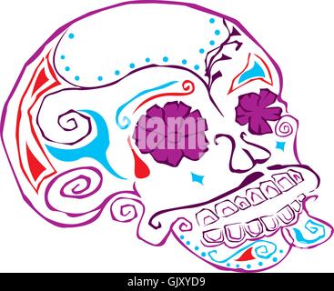 Day of the Dead Skull Stock Vector