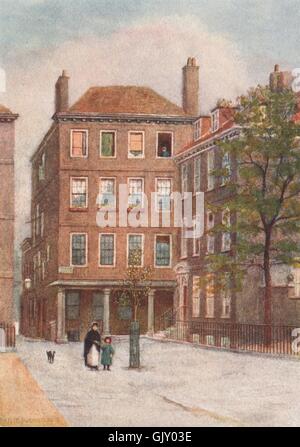 'No. 15 Gray's Inn Square' by Philip Norman. Vanished London, old print 1905 Stock Photo