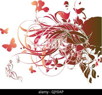floral frame Stock Vector