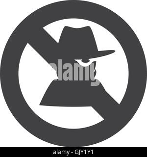 thief blocked security Stock Vector