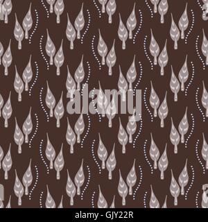 seamless pattern with leaves Stock Vector