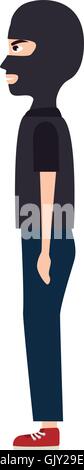 mask thief robber Stock Vector