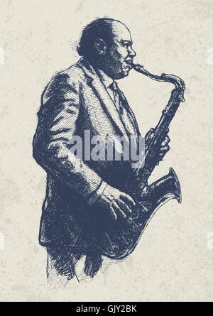 Jazz musician Stock Vector