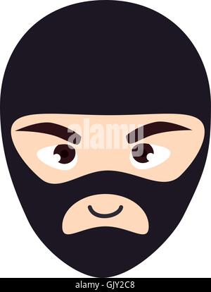 mask thief robber Stock Vector