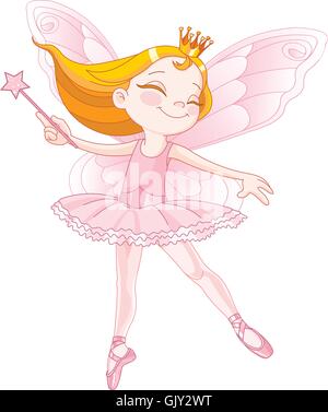 Cute fairy ballerina Stock Vector