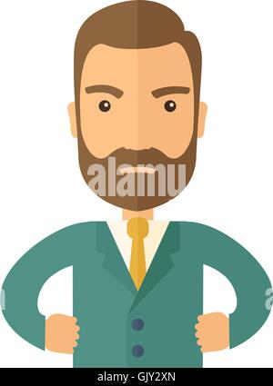 Scared face cartoon man gesture 26803724 PNG