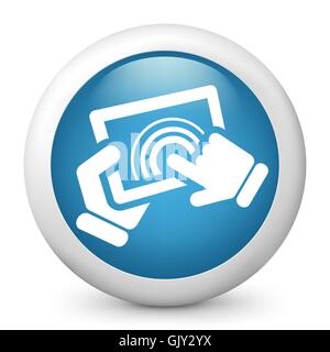 Touch screen tablet Stock Vector