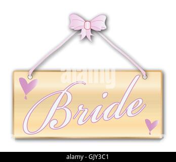 Bride Sign Stock Vector