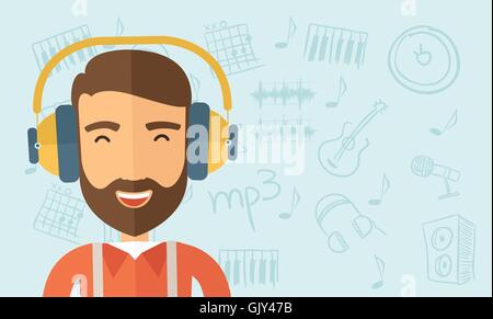 Listen to music Stock Vector