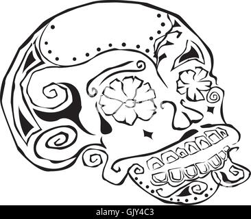 Day of the Dead Skull Stock Vector